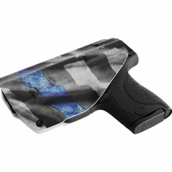 We The People Holsters Thin Blue Line Custom Printed Holster - IWB Kydex Holster - Law Enforcement Support Holster Discount