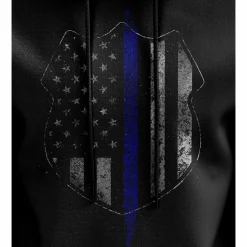 We The People Holsters Thin Blue Line Flag Hoodie Black Outlet