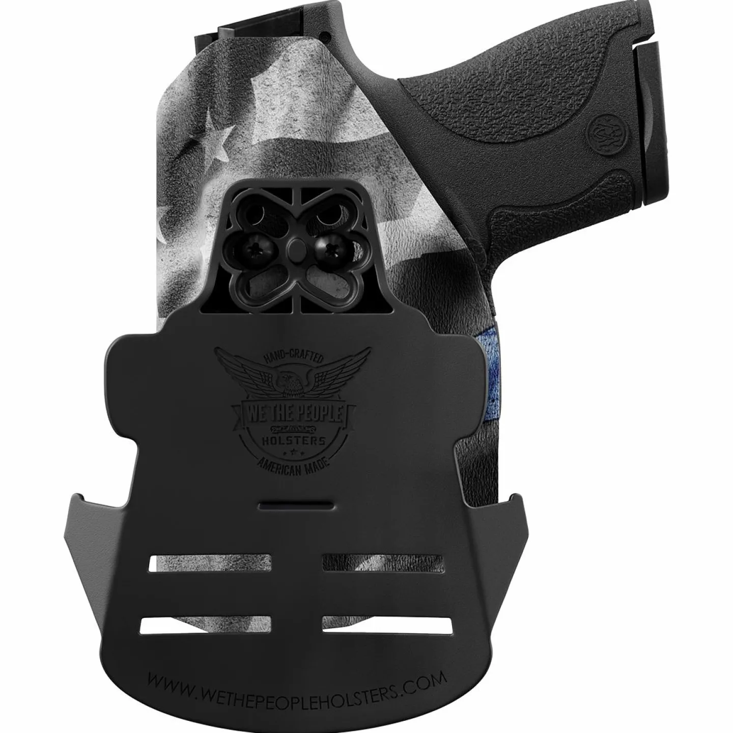 We The People Holsters Thin Blue Line Kydex OWB Paddle holster Custom Designed Paddle Best