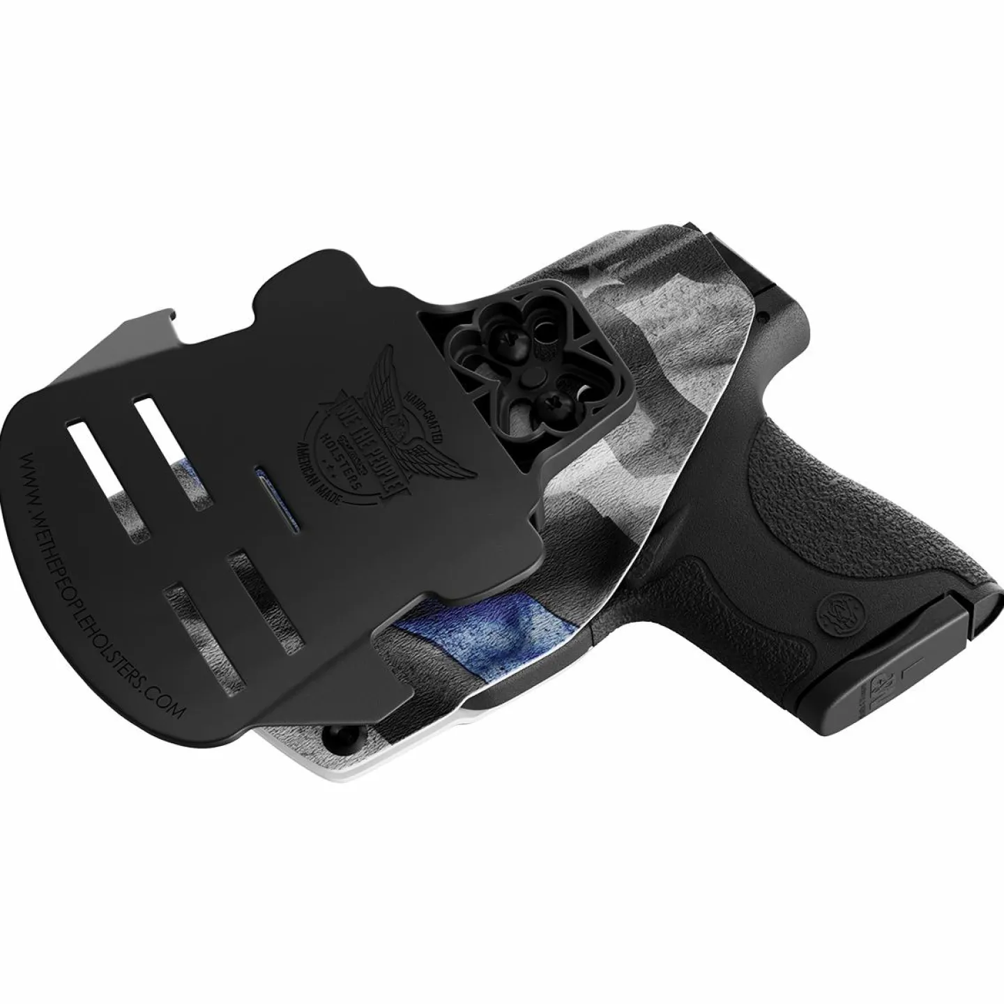 We The People Holsters Thin Blue Line Kydex OWB Paddle holster Custom Designed Paddle Best