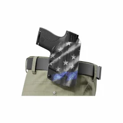 We The People Holsters Thin Blue Line Kydex OWB Paddle holster Custom Designed Paddle Best
