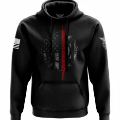 We The People Holsters Thin Red Line Flag Hoodie Black New