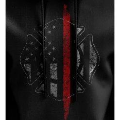 We The People Holsters Thin Red Line Flag Hoodie Black New