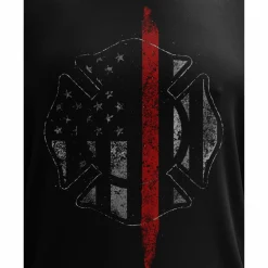 We The People Holsters Thin Red Line Flag Long Sleeve Shirt Black Discount