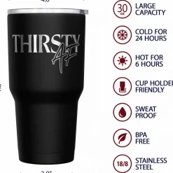We The People Holsters Thirsty AF Stainless Steel Tumbler New