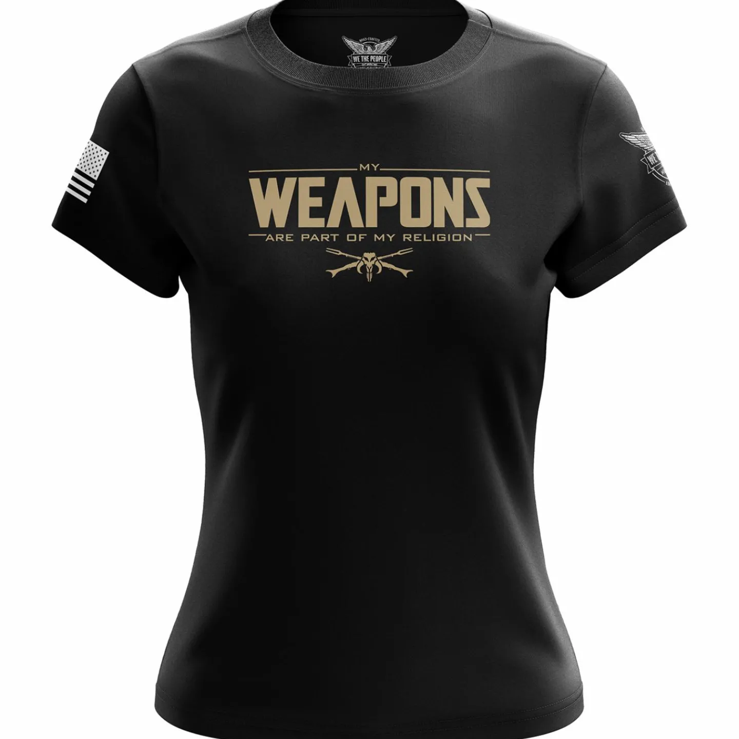 We The People Holsters This Is the May Women's Short Sleeve Shirt Black Clearance