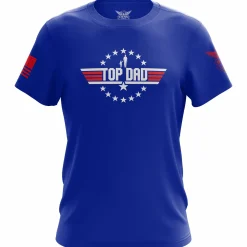 We The People Holsters Top Dad Short Sleeve Shirt Blue Clearance