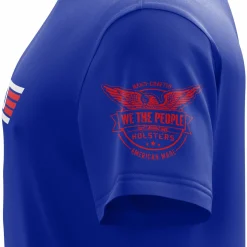 We The People Holsters Top Dad Short Sleeve Shirt Blue Clearance