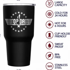 We The People Holsters Top Dad Stainless Steel Tumbler Hot