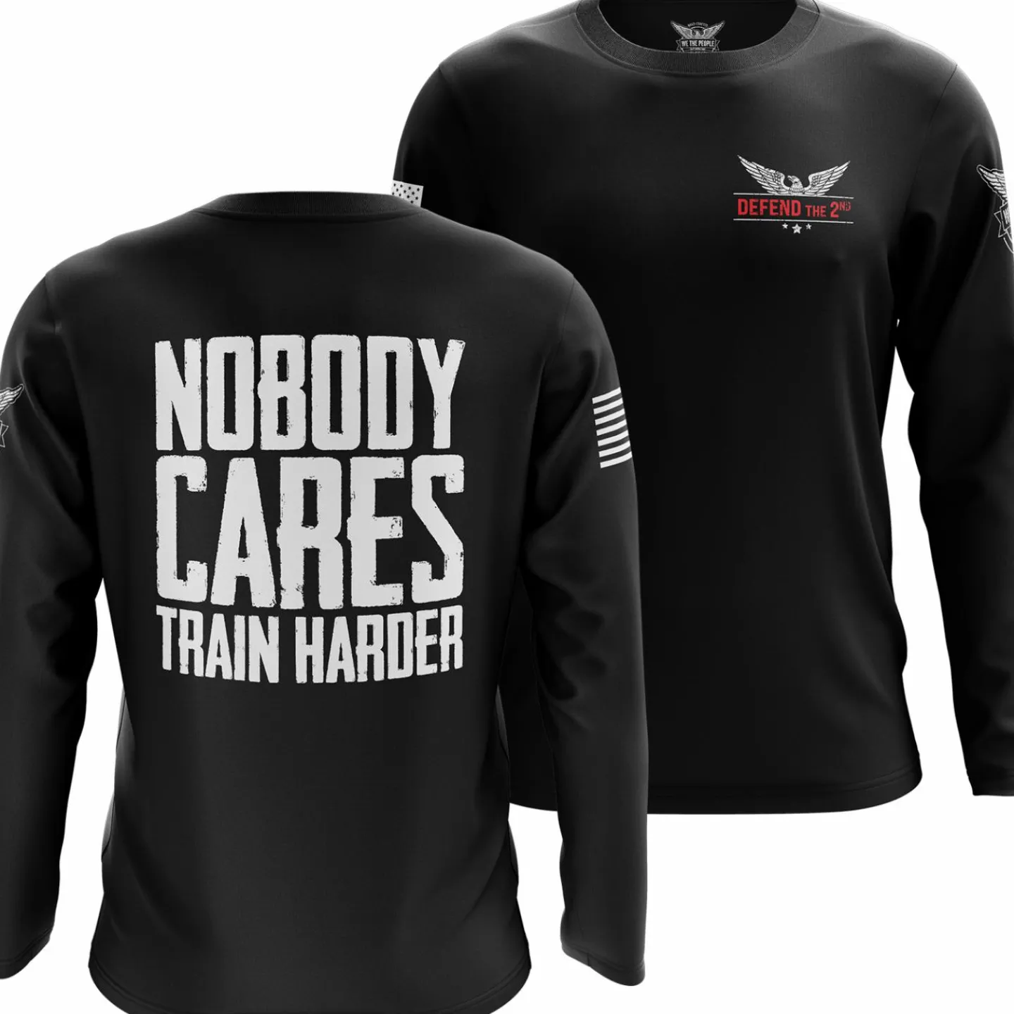 We The People Holsters Train Harder Long Sleeve Shirt Black