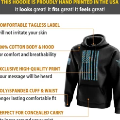 We The People Holsters Tropical American Flag Hoodie Black Online