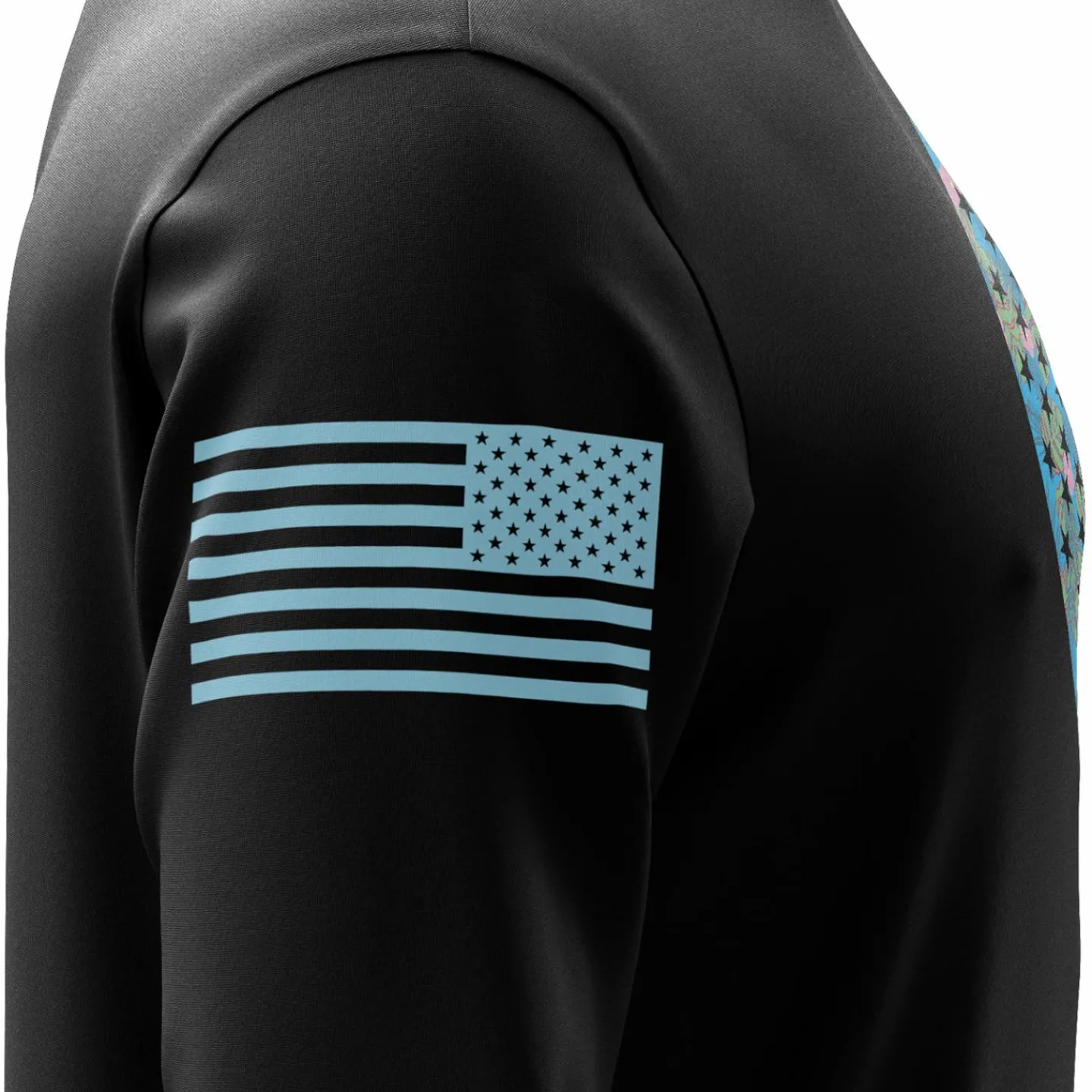We The People Holsters Tropical American Flag Long Sleeve Shirt Black Hot