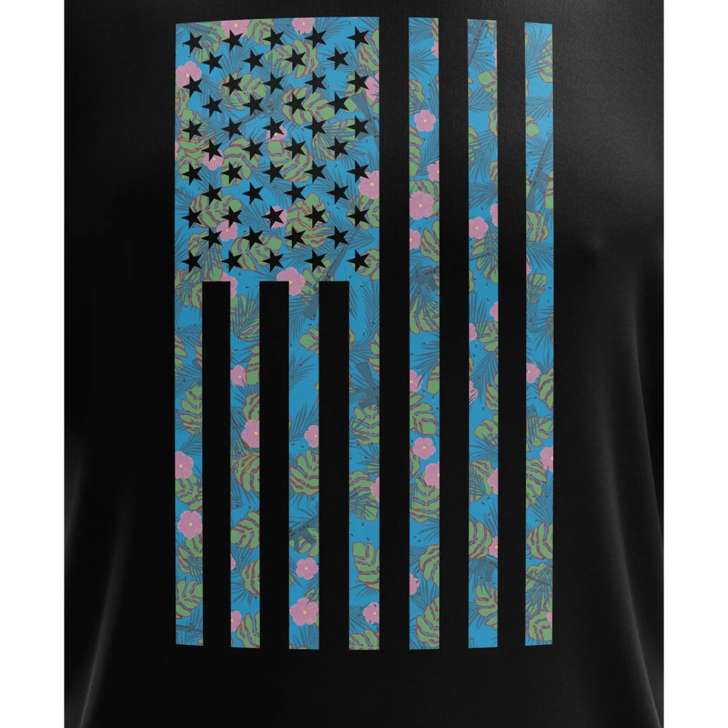 We The People Holsters Tropical American Flag Short Sleeve Shirt Black Online