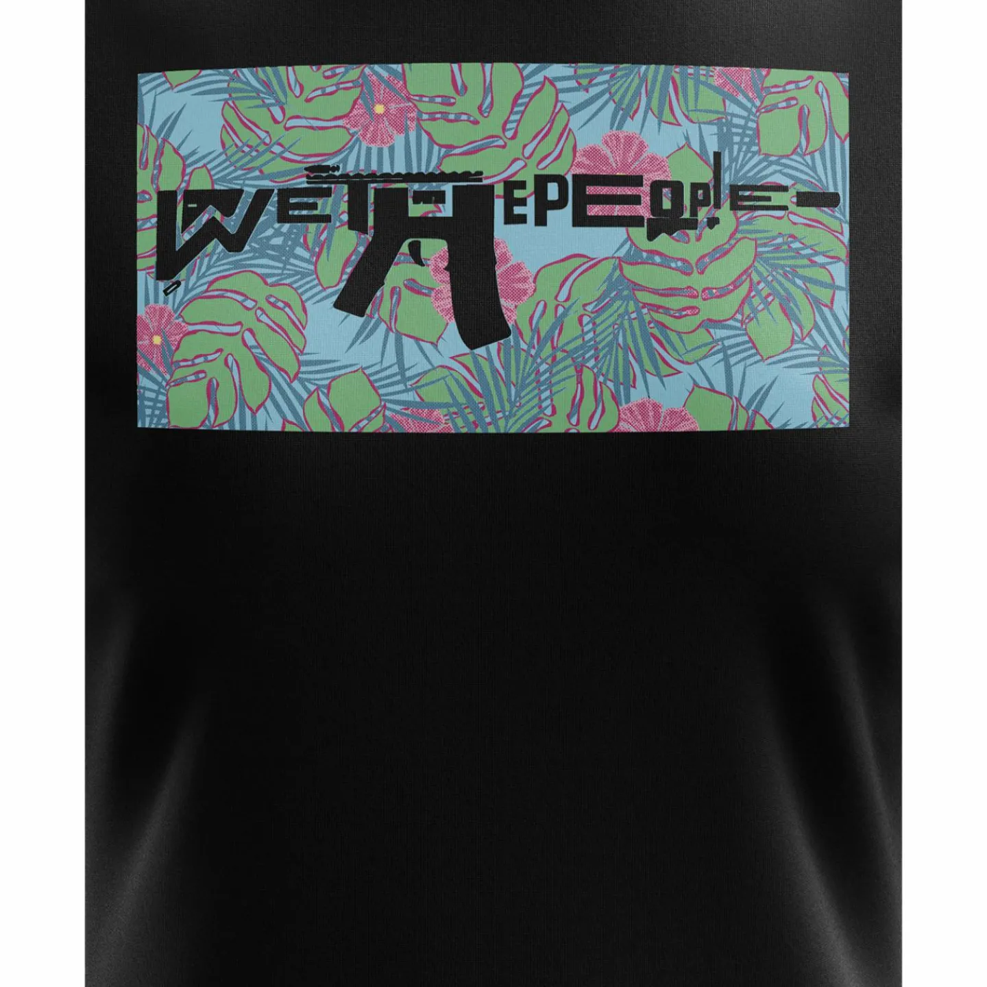 We The People Holsters Tropical Freedom Women's Short Sleeve Shirt Black New