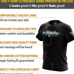 We The People Holsters Tubular Short Sleeve Shirt Black New
