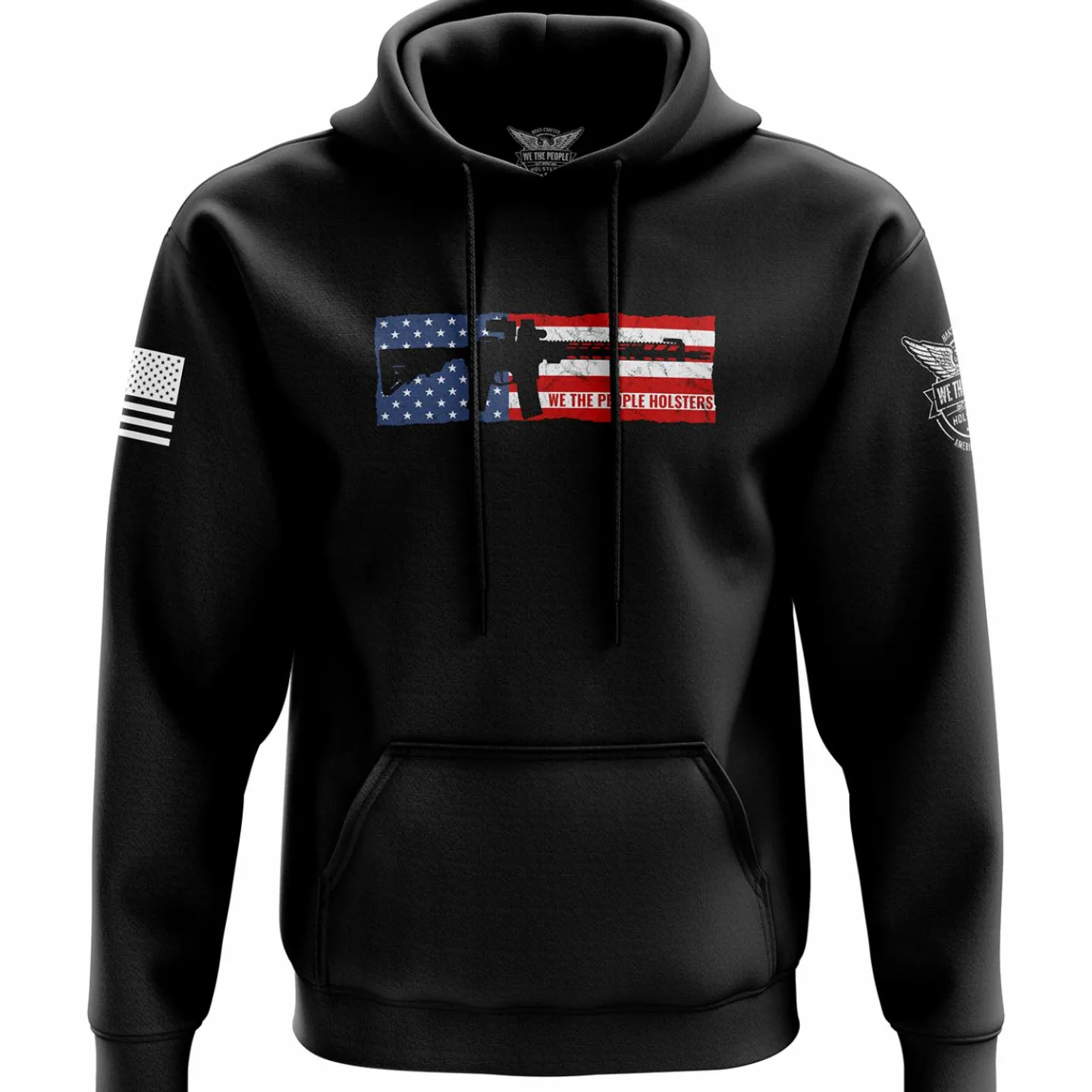 We The People Holsters US Flag AR Hoodie Black Best