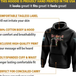 We The People Holsters Uzi Does It Hoodie Black Clearance