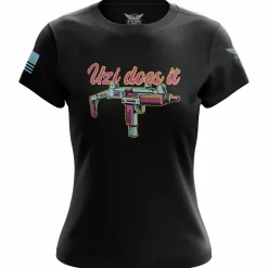 We The People Holsters Uzi Does It Women's Short Sleeve Shirt Black Sale