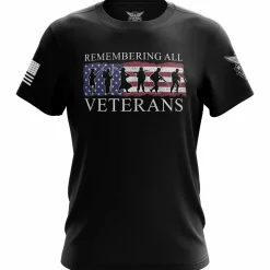 We The People Holsters Veterans Remembered Short Sleeve Shirt Black Clearance