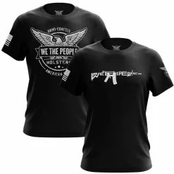 We The People Holsters We The People & AR-15 Short Sleeve T-Shirt Bundle Black Hot