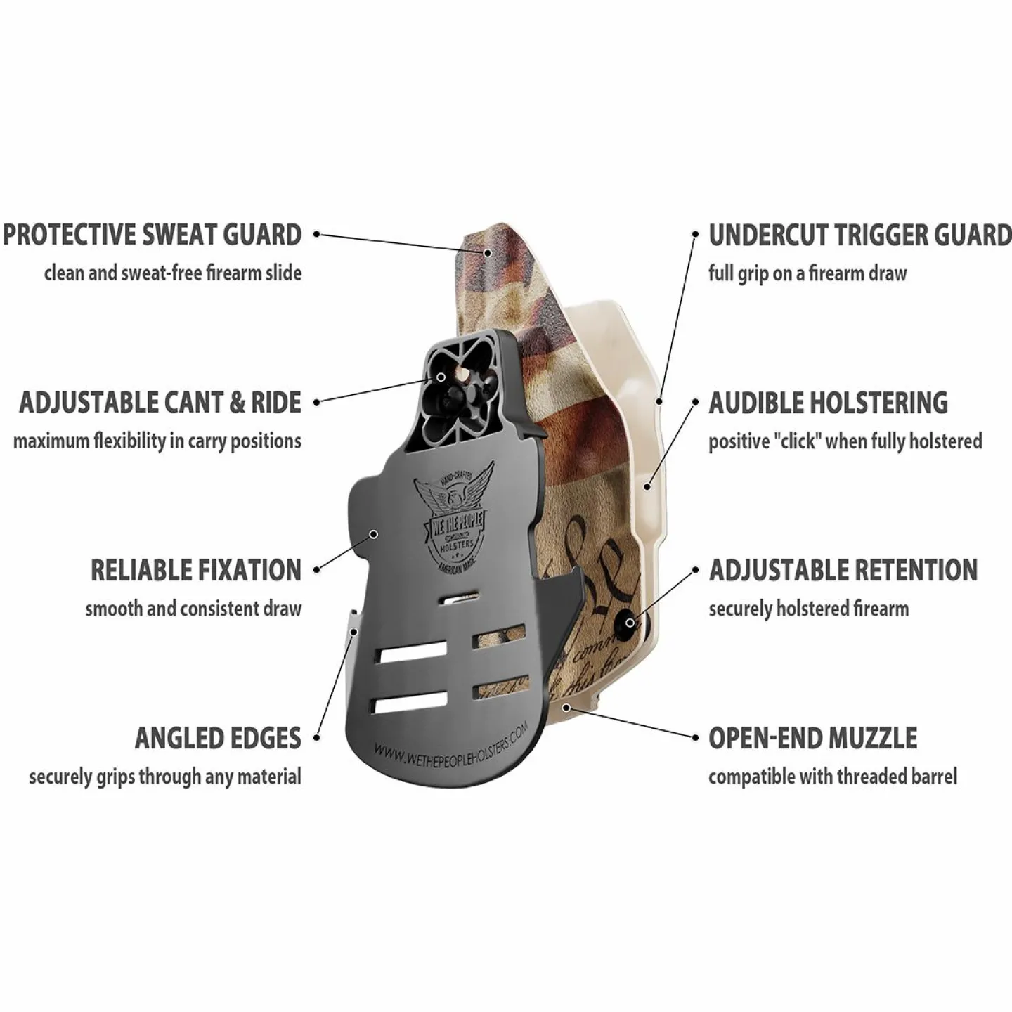 We The People Holsters We The People Constitution OWB Paddle holster Custom Designed Paddle Online