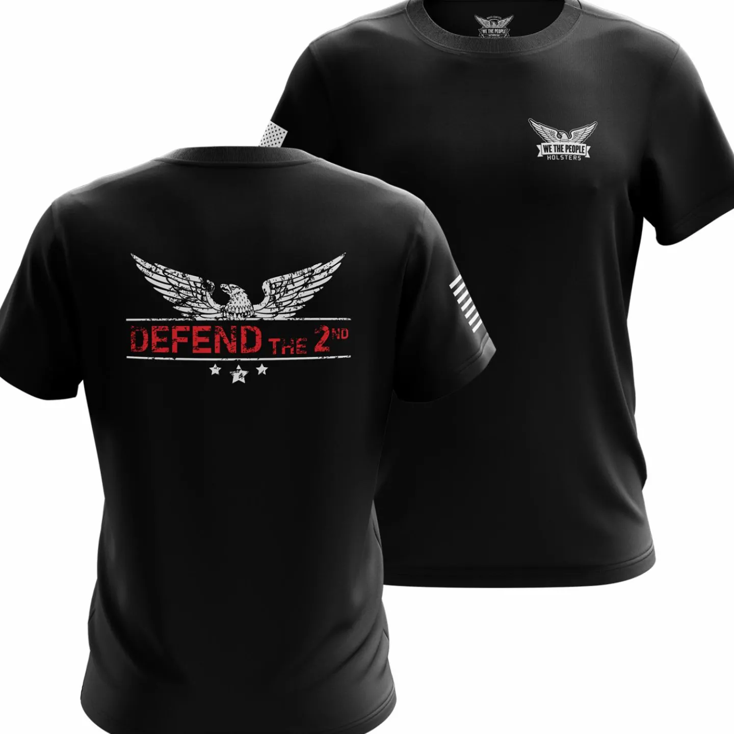 We The People Holsters We The People Defend the 2nd Short Sleeve Shirt Black Clearance