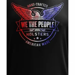 We The People Holsters Distressed Flag Logo Long Sleeve Shirt Black Discount