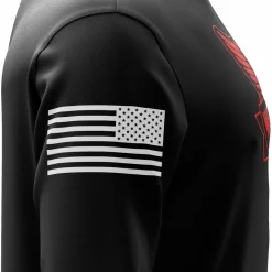 We The People Holsters Distressed Flag Logo Long Sleeve Shirt Black Discount