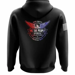We The People Holsters Distressed Flag Logo Zip Up Hoodie Black Hot