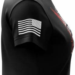 We The People Holsters Distressed Flag Logo Women's Short Sleeve Shirt Black New