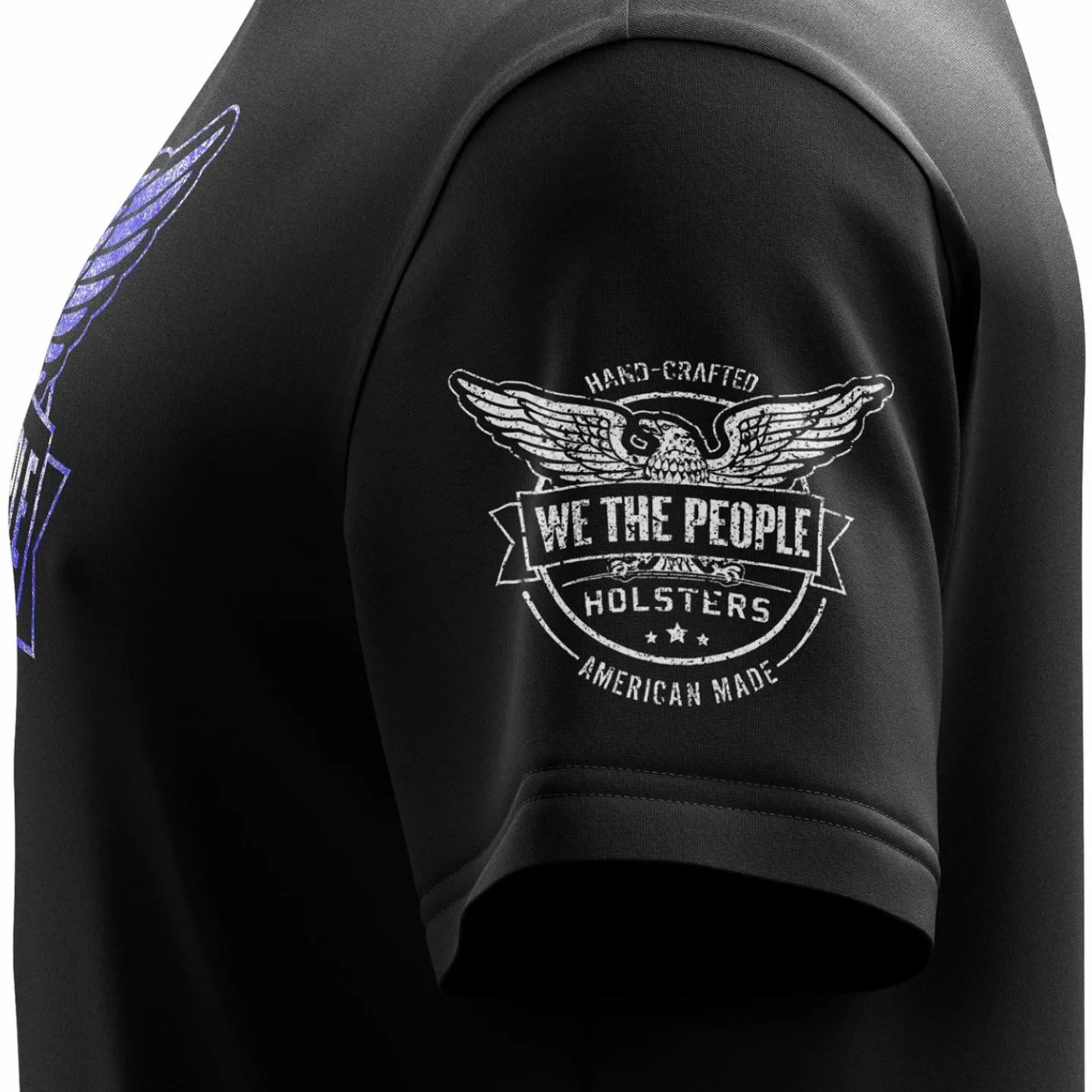 We The People Holsters Distressed Flag Logo Short Sleeve Shirt Black Hot
