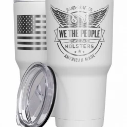 We The People Holsters Logo American Flag Stainless Steel Tumbler Hot
