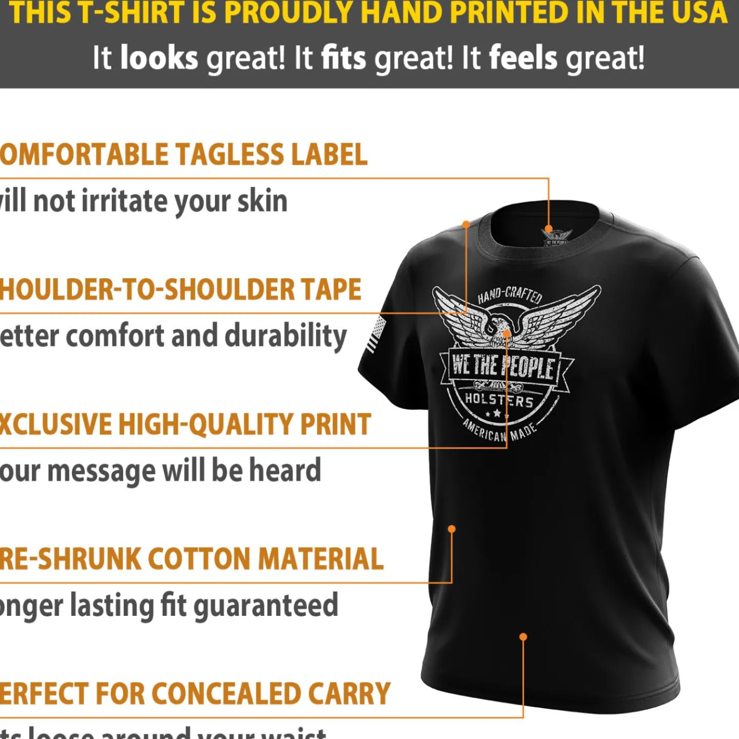 We The People Holsters Logo Short Sleeve Shirt Sale
