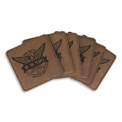 We The People Holsters Logo Leatherette 4x4 inch 6 Coaster set Clearance