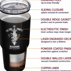 We The People Holsters We The People Snake Logo + American Flag Stainless Steel Tumbler New