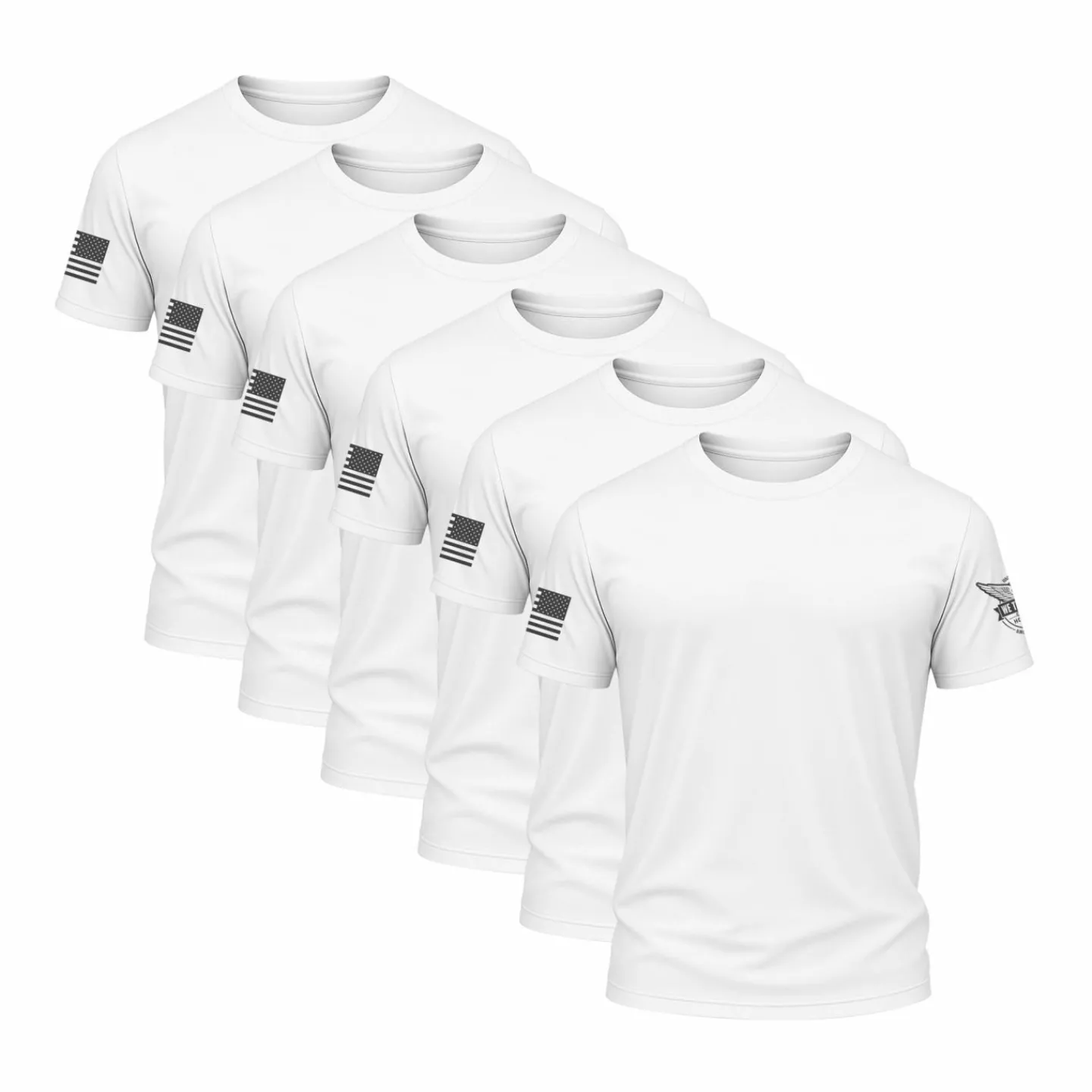 We The People Holsters Performance Shirt Bundle (6 Pack) White New