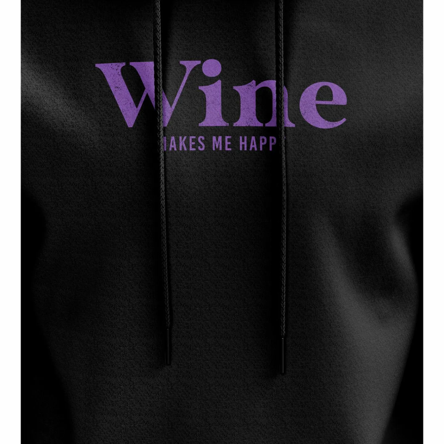 We The People Holsters Wine Makes Me Happy Hoodie Black Outlet