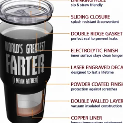 We The People Holsters World's Greatest Farter Stainless Steel Tumbler Discount