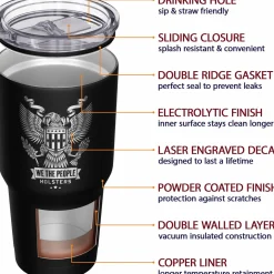 We The People Holsters WTP Heraldic Eagle + American Flag Stainless Steel Tumbler Online