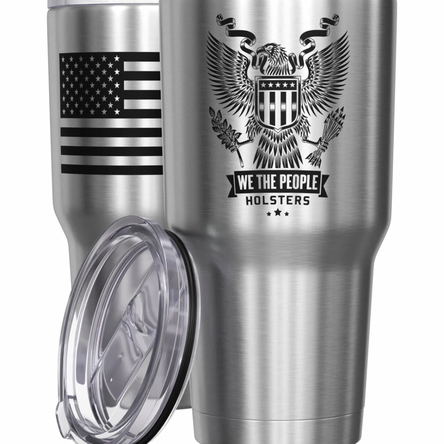 We The People Holsters WTP Heraldic Eagle + American Flag Stainless Steel Tumbler Online